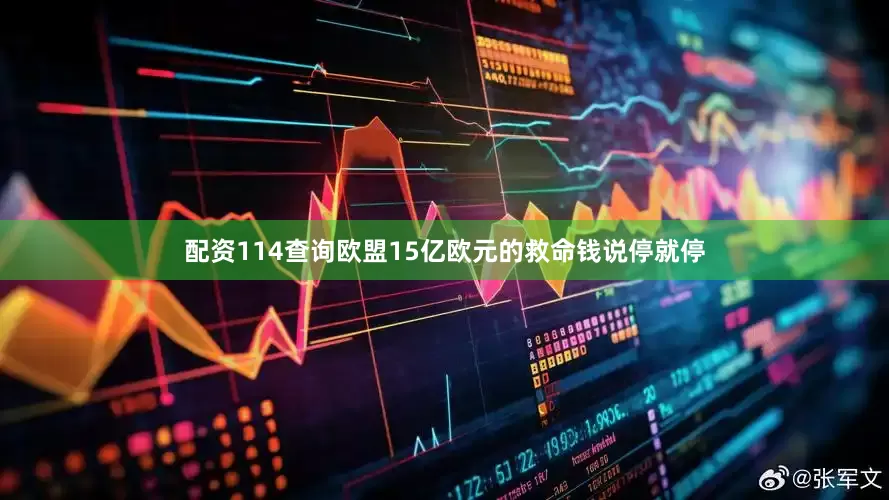 配资114查询欧盟15亿欧元的救命钱说停就停